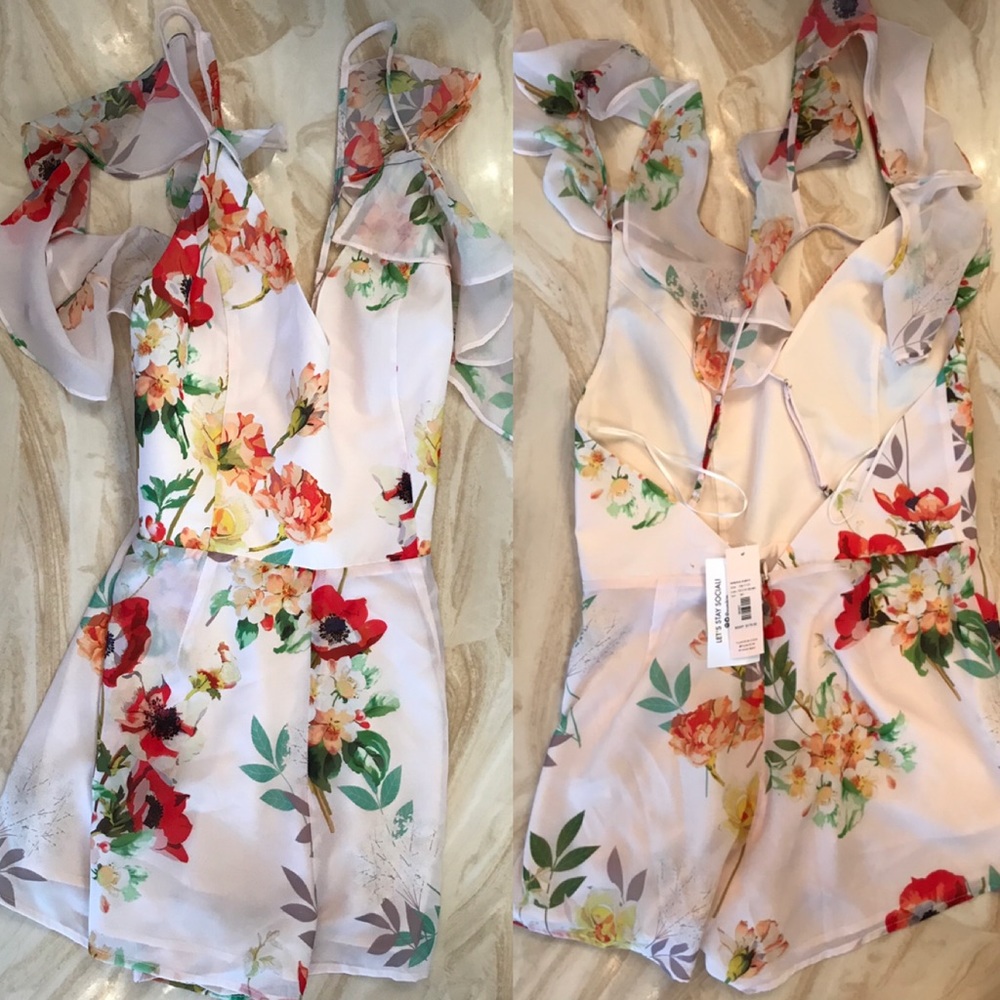 Yumi Kim whimsical romper field of dreams print